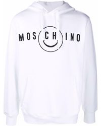 Moschino - Sudadera con capucha y logo estampado - Lyst