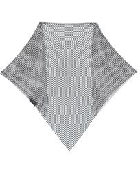 Lanvin - Mesh-Schal Mit Kristallverzierung - Lyst