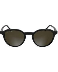 Lacoste - Sonnenbrille Mit Logo-Print - Lyst