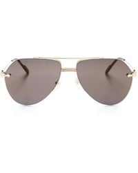 Cartier - Première De Cartier Pilot-Frame Sunglasses - Lyst