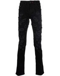 Philipp Plein - Super-straight Destroyed Jeans - Lyst
