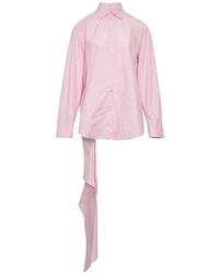 MSGM - Asymmetrical-Detail Shirt - Lyst