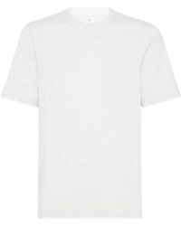 Brunello Cucinelli - Meliertes T-Shirt - Lyst