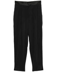 Giorgio Armani - Satin Trim Trousers - Lyst