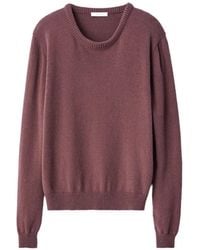 Lemaire - Pull En Laine D'Alpaga Mélangée À Col Rond - Lyst