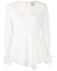3.1 Phillip Lim Blouse à poignets noués - Blanc