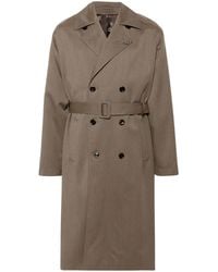 Lardini - Brooch-Detail Coat - Lyst