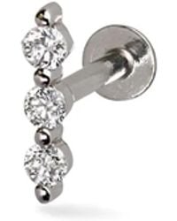 Lark & Berry - 14Kt Modernist Diamond Earring - Lyst