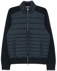 BOSS - Quilted Zip-Fastening Cardigan - Lyst