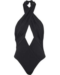 Balmain - Bañador con cuello halter - Lyst