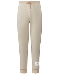 Thom Browne - Solid Loopback Jersey 4-Bar Trousers - Lyst