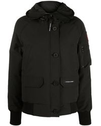 Canada Goose - Plumífero con capucha y parche del logo - Lyst