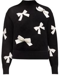 Karl Lagerfeld - Bow-Embellished Sweater - Lyst
