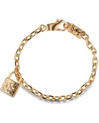 Emanuele Bicocchi - Engraved Padlock Chain Bracelet - Lyst