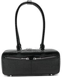 Self-Portrait - Borsa A Spalla Con Effetto Coccodrillo - Lyst