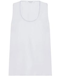 Another Tomorrow - Cocoon Silk Top - Lyst