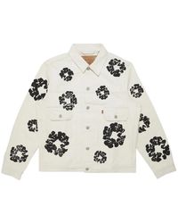DENIM TEARS - X Levi's Wreath-Print Denim Jacket - Lyst