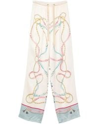 forte_forte - Chain-Print Palazzo Pants - Lyst