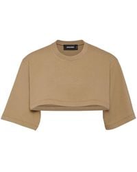 DSquared² - Cropped T-Shirt - Lyst
