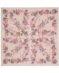 Alberta Ferretti - Floral-Print Silk Scarf - Lyst