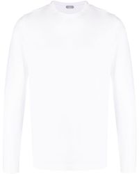 Zanone - Long-sleeve Cotton T-shirt - Lyst