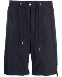 Moncler - Logo-patch Drawstring Bermuda Shorts - Lyst