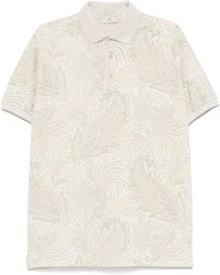Etro - Polo Shirt With Paisley Print - Lyst