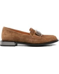Linda Baumann - Buckle-Detail Suede Loafers - Lyst