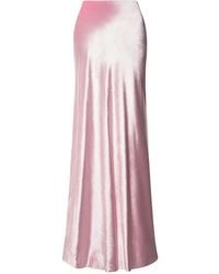 Alberta Ferretti - Jupe En Satin À Coupe Longue - Lyst