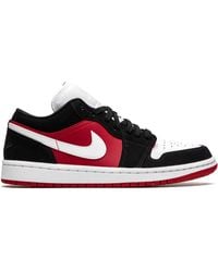 Nike - Air 1 Low "black/white/gym Red" Sneakers - Lyst