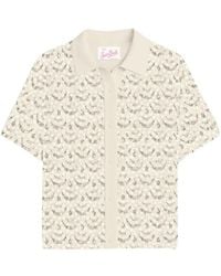 MC2 Saint Barth - Monet Sequin-Embellished Crochet-Effect Shirt - Lyst
