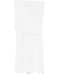 TOTEME - Midi-Rok Met Gedrapeerd Detail - Lyst