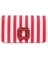 Roberto Festa - Anzalea Rhinestone-Embellished Striped Shoulder Bag - Lyst