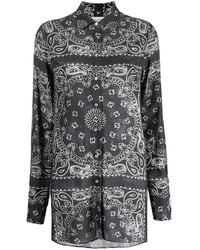 Golden Goose - Beatrice Paisley Print Viscose -shirt - Lyst