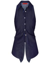 Simon Miller - Loch Sleeveless Buttoned Top - Lyst