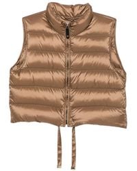 Max Mara - Water-Repellent Padded Cropped Gilet - Lyst