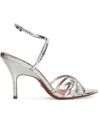 Lola Cruz - Raquelle Snakeskin-Effect Strappy Sandals - Lyst