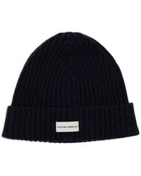 Officine Generale - Gorro De Lana En Canalé - Lyst