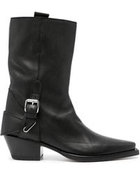 Buttero - 55Mm Leather Boots - Lyst