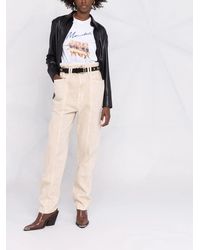 Isabel Marant - Vaqueros Rectos De Talle Alto - Lyst