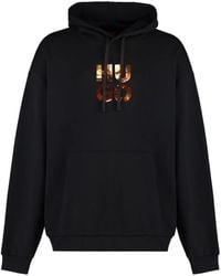 HUGO - Logo-Print Hoodie - Lyst