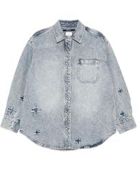 Ksubi - Klassic Kraftwerk Cross-Embellished Denim Shirt - Lyst