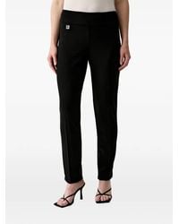 Joseph Ribkoff - Logo-Plaque Pressed-Crease Trousers - Lyst
