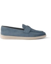 Prada - Suede Loafers - Lyst