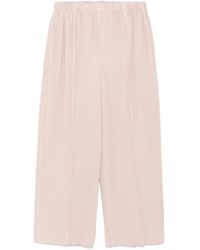 Homme Plissé Issey Miyake - Pantalone Dritto Plissé- Uomo - Lyst