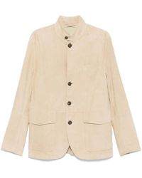 Eleventy - Jacke Aus Wildleder - Lyst