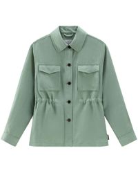 Woolrich - Elasticated-waistband Buttoned Shirt - Lyst