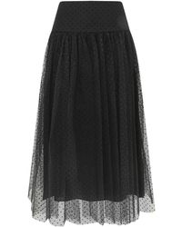 Zimmermann - Polka-Dot Midi Skirt - Lyst