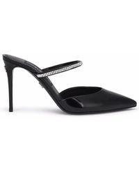 Dolce & Gabbana - Verzierte Mules aus Lackleder 90mm - Lyst