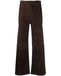 Arma - Flared-leg Suede Trousers - Lyst